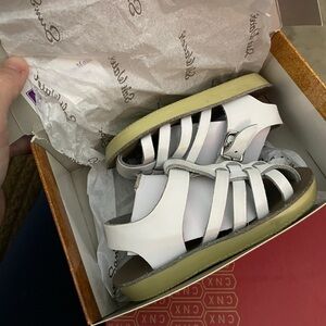 Sun Sans fisherman white sandal 4